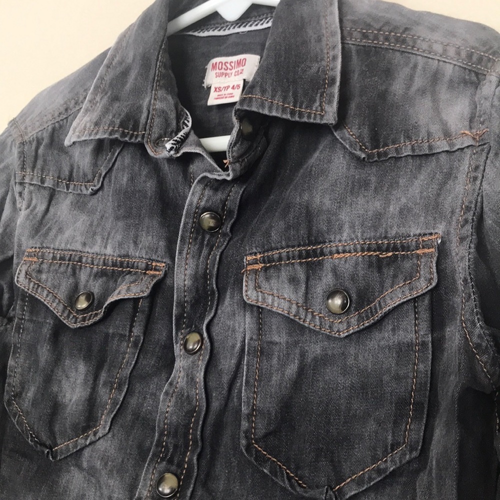 🔵3/$20 EUC MOSSIMO SUPPLY CO.| acid wash boys shirt